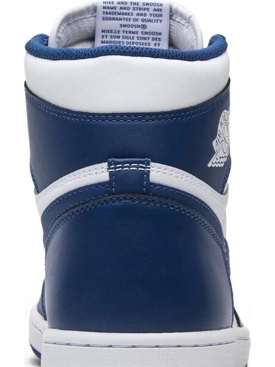 Кроссовки Air Jordan 1 Retro High OG Storm Blue — изображение 7 из 8, белый
