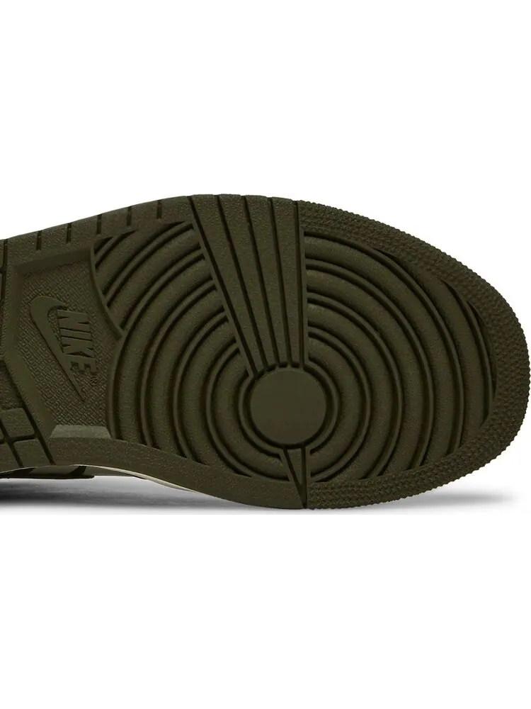 Кроссовки Air Jordan 1 High OG "Olive Canvas" — изображение 5 из 8, зеленый