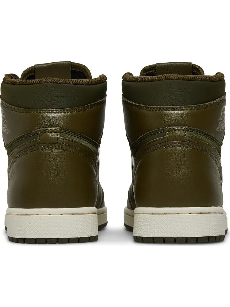 Кроссовки Air Jordan 1 High OG "Olive Canvas" — изображение 6 из 8, зеленый