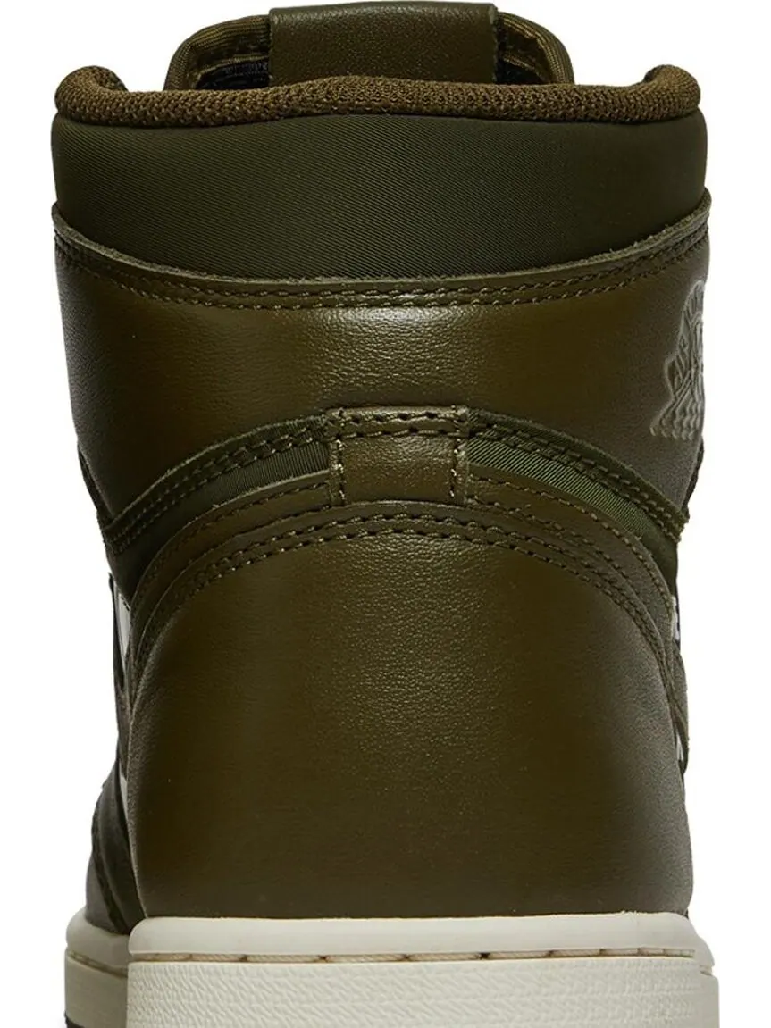 Кроссовки Air Jordan 1 High OG "Olive Canvas" — изображение 7 из 8, зеленый