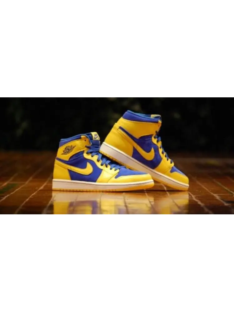 Кроссовки Air Jordan 1 Retro High OG Laney — изображение 8 из 10, желтый