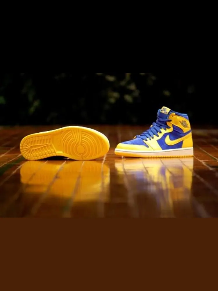 Кроссовки Air Jordan 1 Retro High OG Laney — изображение 9 из 10, желтый