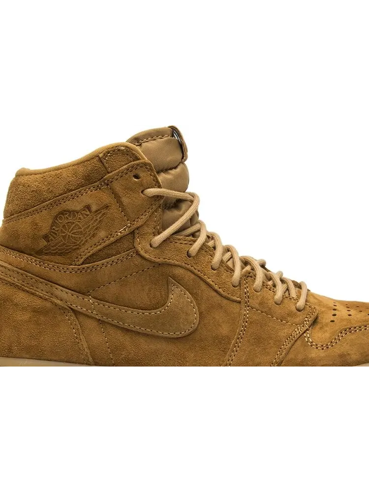 Кроссовки Air Jordan 1 Retro High OG Wheat — изображение 2 из 8, загар