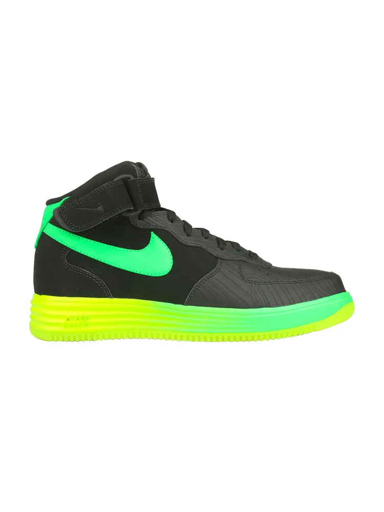 Кроссовки Nike Lunar Force 1 Mid Leather — изображение 1 из 4, черный//зеленый