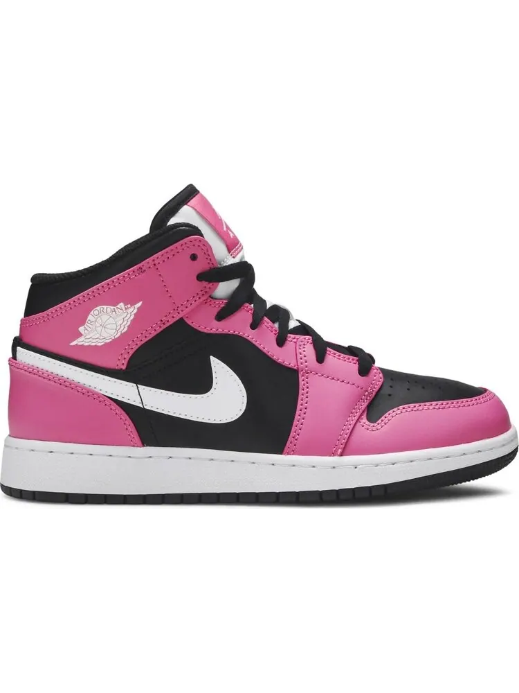 Кроссовки Air Jordan 1 Mid GS Pinksicle — изображение 1 из 8, черный