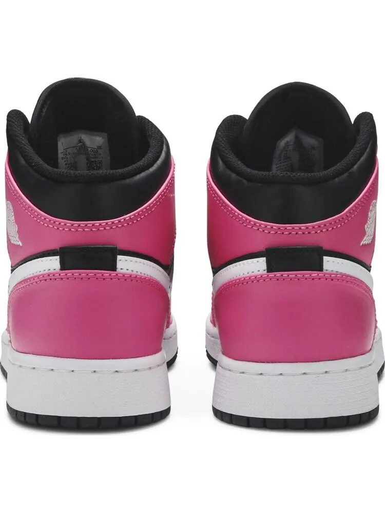 Кроссовки Air Jordan 1 Mid GS Pinksicle — изображение 6 из 8, черный