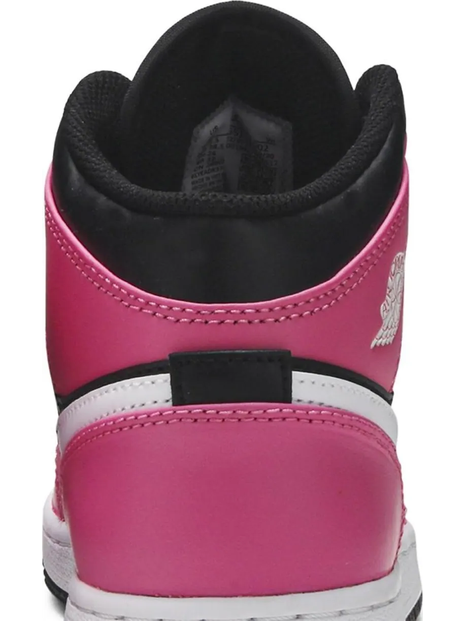 Кроссовки Air Jordan 1 Mid GS Pinksicle — изображение 7 из 8, черный