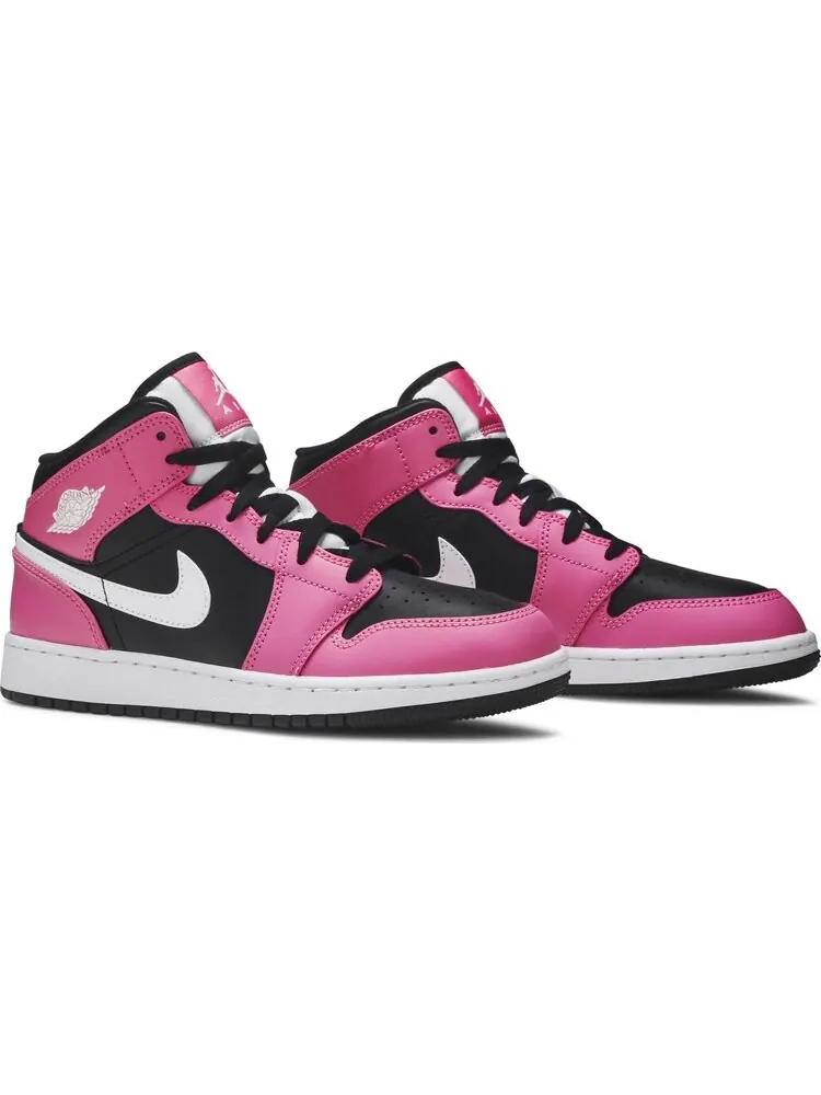 Кроссовки Air Jordan 1 Mid GS Pinksicle — изображение 8 из 8, черный