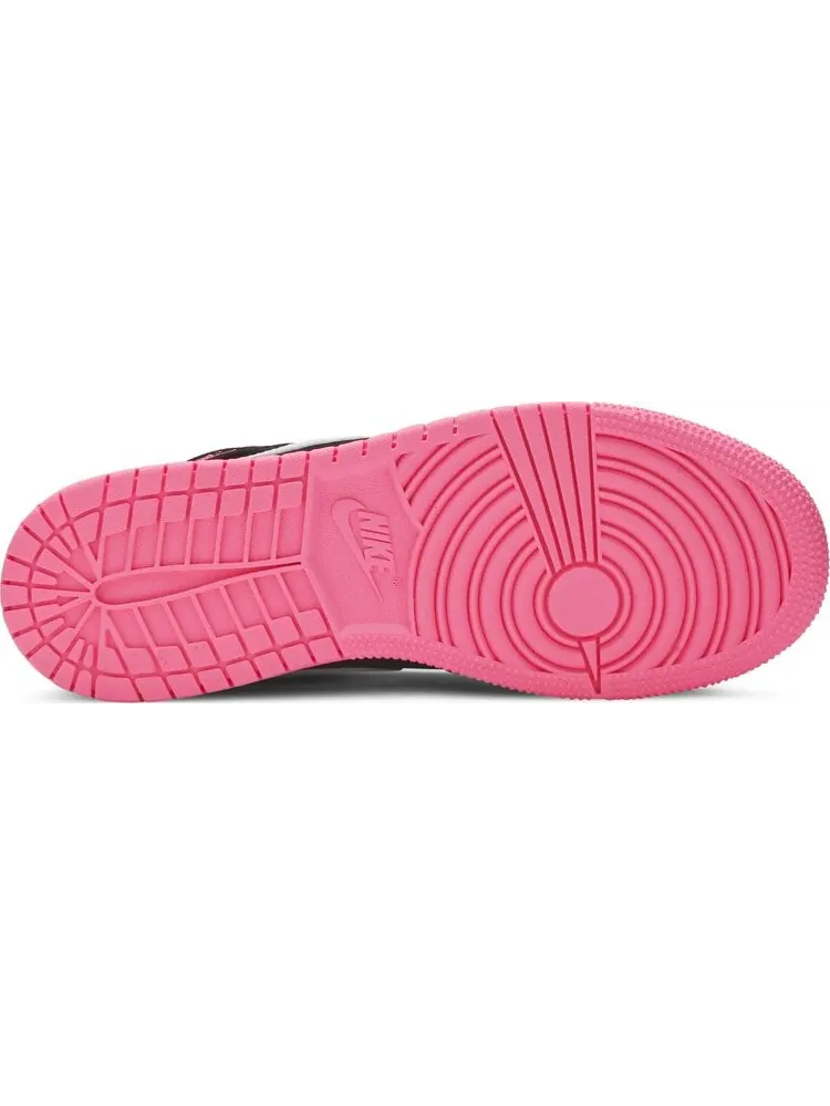 Кроссовки Air Jordan 1 Mid GS Black Digital Pink — изображение 4 из 8, черный