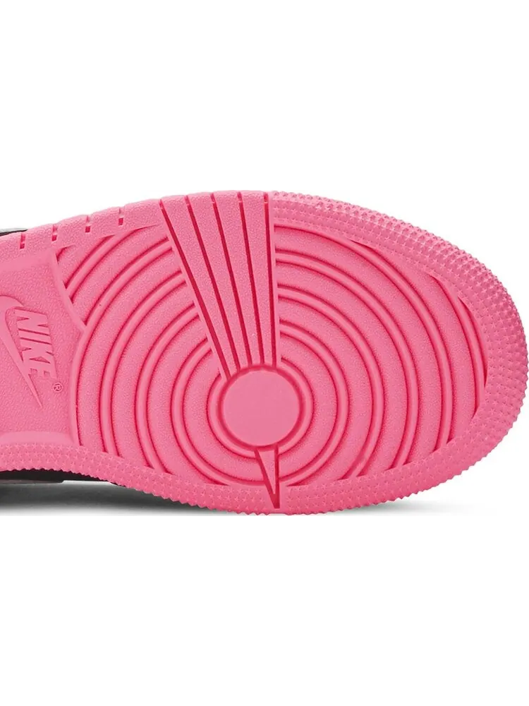 Кроссовки Air Jordan 1 Mid GS Black Digital Pink — изображение 5 из 8, черный