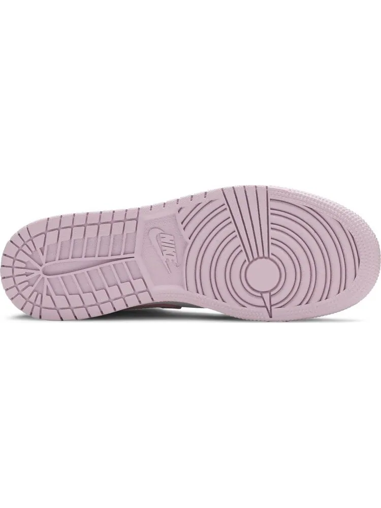 Кроссовки Air Jordan 1 Mid GS White Light Arctic Pink — изображение 4 из 8, белый