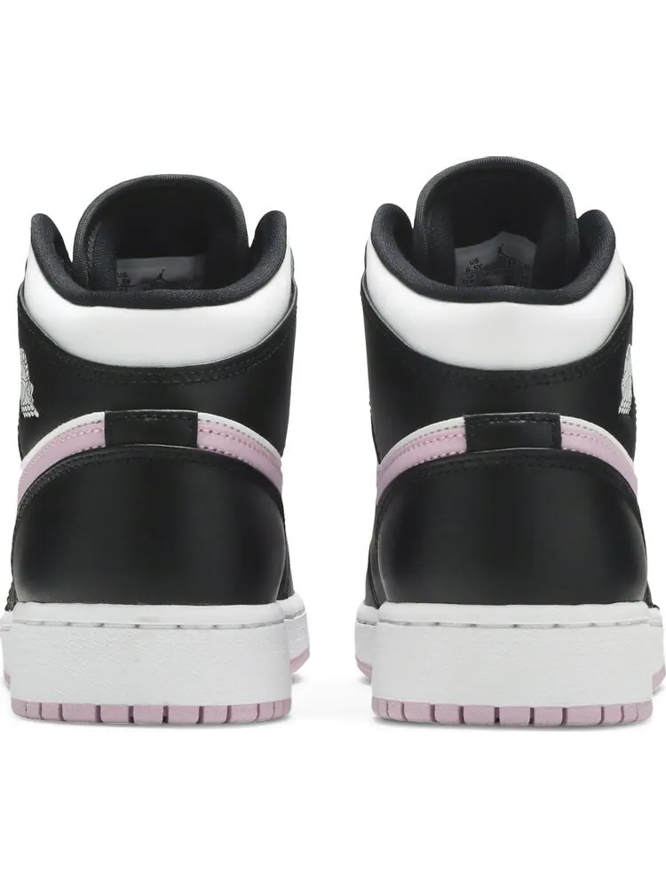 Кроссовки Air Jordan 1 Mid GS White Light Arctic Pink — изображение 6 из 8, белый