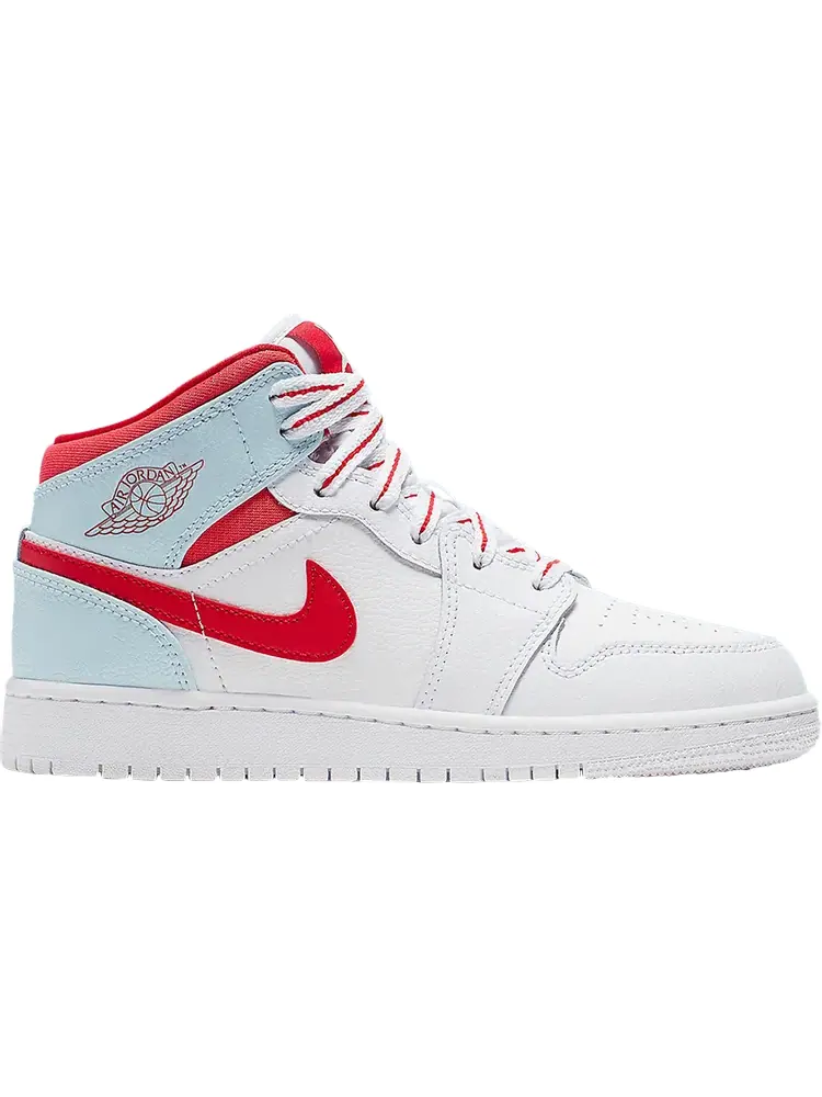 Кроссовки Air Jordan 1 Mid GS Topaz Mist — изображение 1 из 1, синий