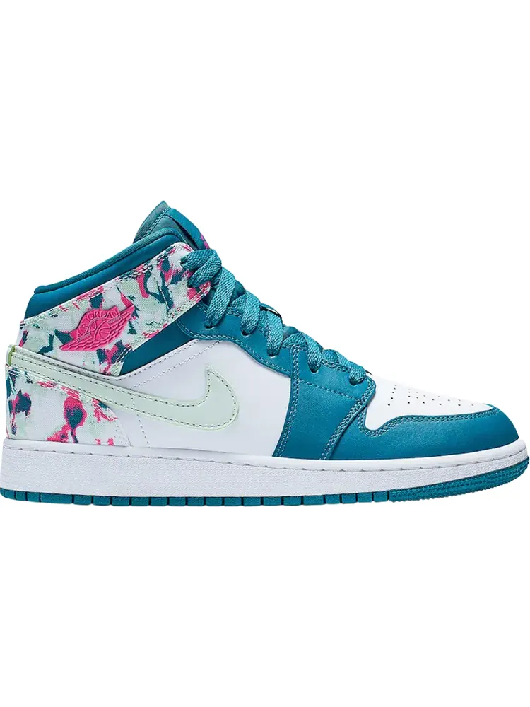 Кроссовки Air Jordan 1 Mid GS Paint Stroke — изображение 1 из 1, синий