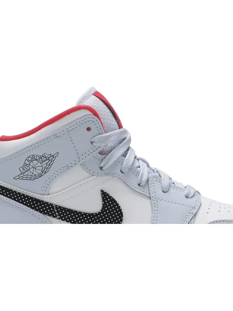 Кроссовки Air Jordan 1 Mid GS Half Blue — изображение 2 из 8, синий