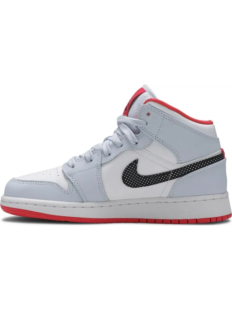 Кроссовки Air Jordan 1 Mid GS Half Blue — изображение 3 из 8, синий