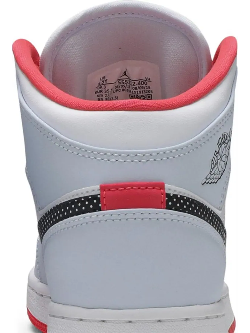 Кроссовки Air Jordan 1 Mid GS Half Blue — изображение 7 из 8, синий