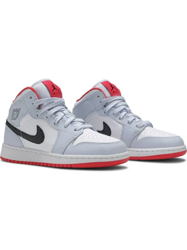 Кроссовки Air Jordan 1 Mid GS Half Blue — изображение 8 из 8, синий
