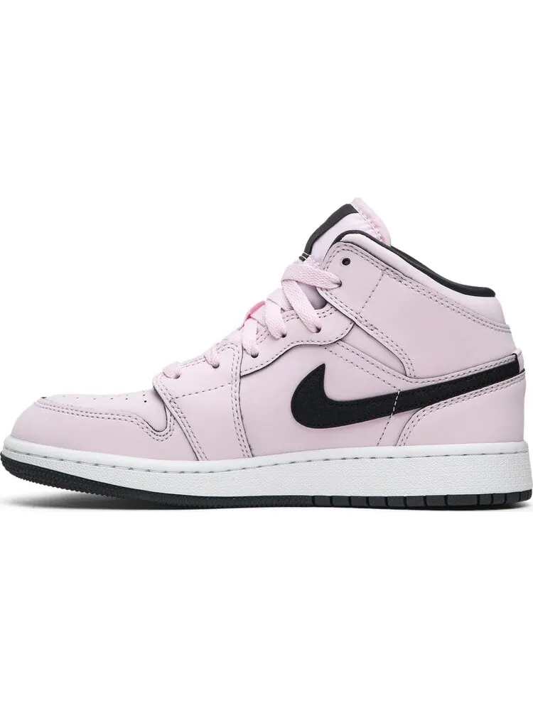 Кроссовки Air Jordan 1 Mid GS Pink Foam — изображение 3 из 8, розовый
