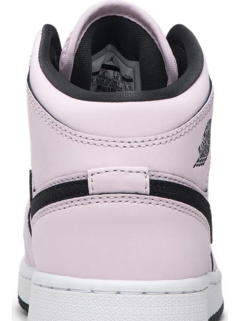 Кроссовки Air Jordan 1 Mid GS Pink Foam — изображение 7 из 8, розовый