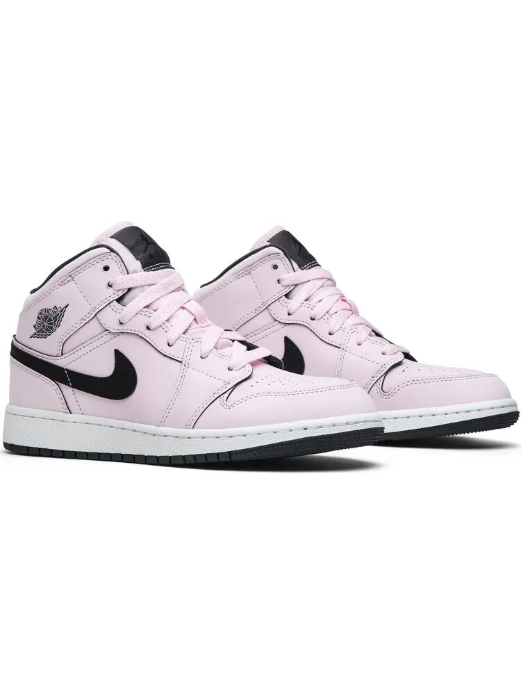 Кроссовки Air Jordan 1 Mid GS Pink Foam — изображение 8 из 8, розовый