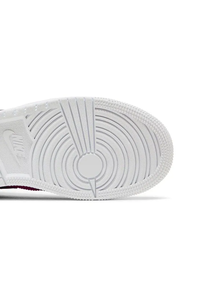 Кроссовки Air Jordan Air Jordan 1 Mid GS 'Regency Purple Fire Pink' — изображение 6 из 9, розовый///фиолетовый