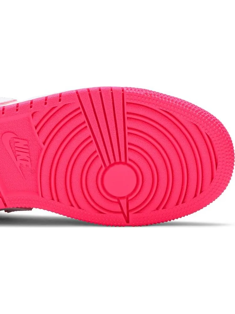 Кроссовки Air Jordan 1 Mid GS Hyper Pink — изображение 5 из 8, розовый