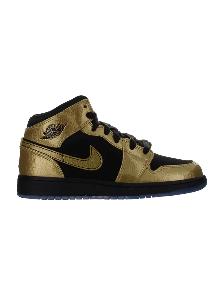 Кроссовки Air Jordan 1 Mid BG 'Metallic Gold Coin' — изображение 1 из 1, золото