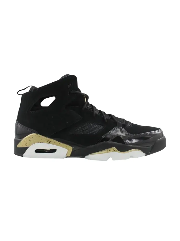 Кроссовки Air Jordan Jordan Flight Club 91 'Black Metallic Gold' — изображение 1 из 1, черный