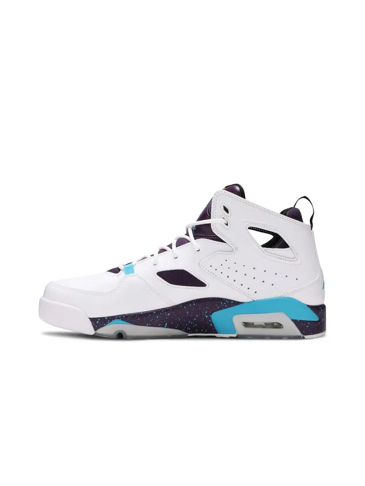 Кроссовки Air Jordan Jordan Flight Club 91 'White Blue Lagoon' — изображение 4 из 9, белый/синий-фиолетовый