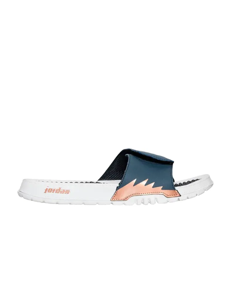Сандалии Air Jordan Jordan Hydro 5 Retro Slide 'Obsidian Metallic Red Bronze' — изображение 1 из 1, металлик красный/белый
