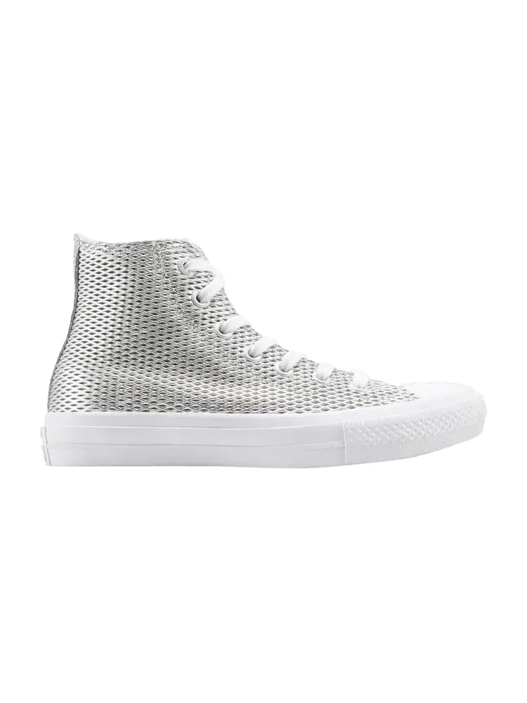 Кроссовки Converse Wmns Chuck Taylor All Star 2 High 'Perforated Metallic Silver' — изображение 1 из 1
