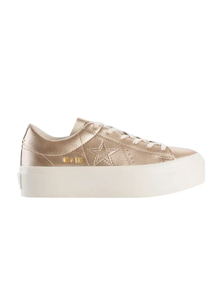 Кроссовки Converse Wmns One Star Platform Ox 'Light Gold' — изображение 1 из 1, золото