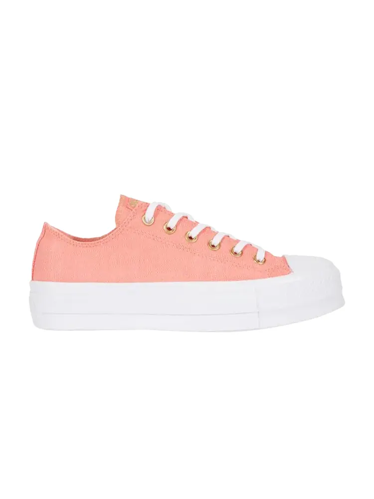 Кроссовки Converse Wmns Chuck Taylor All Star Lift Low 'Pink Driftwood' — изображение 1 из 1, розовый//белый