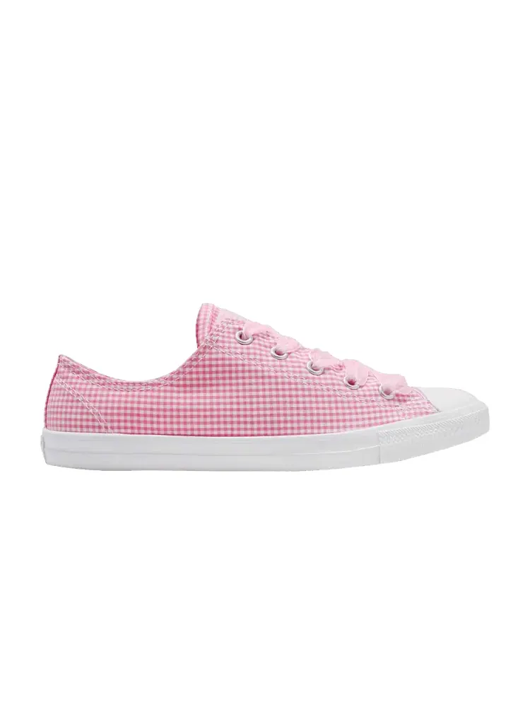 Кроссовки Converse Chuck Taylor All Star Dainty Low 'Pink Plaid' — изображение 1 из 1, розовый/белый