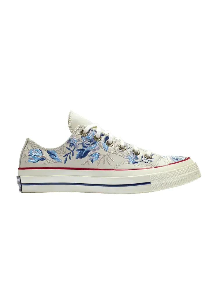Кроссовки Converse Wmns Chuck 70 Low 'Parkway Floral Embroidery' — изображение 1 из 1, фиолетовый