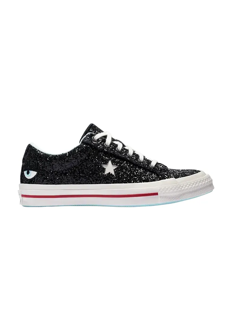 Кроссовки Converse Chiara Ferragni x Wmns One Star Low Top 'Glitter' — изображение 1 из 1, черный
