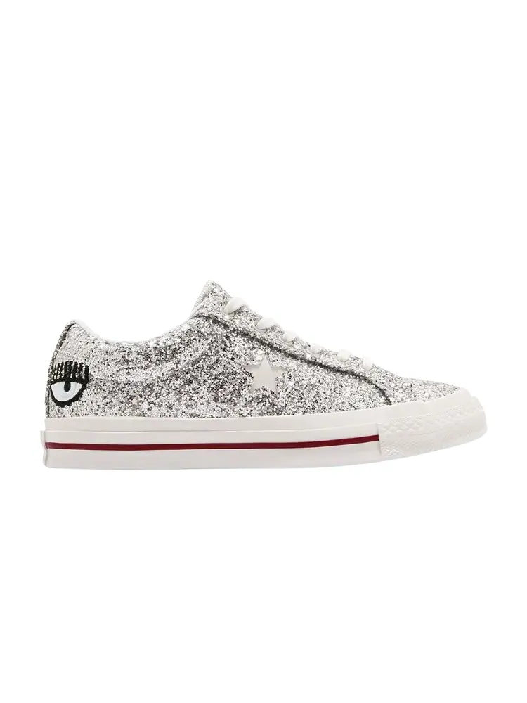 Кроссовки Converse Chiara Ferragni x Wmns One Star Ox 'Silver Glacier Blue' — изображение 1 из 1, серебряный