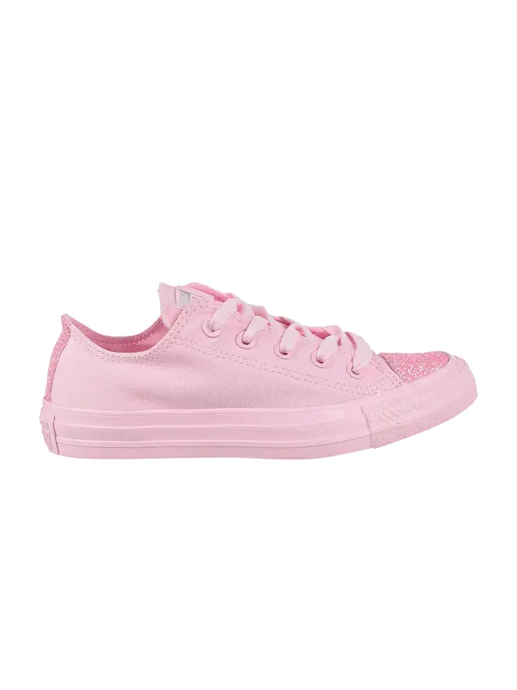 Кроссовки Converse Wmns Chuck Taylor All Star Low 'Pink Glitter Toe' — изображение 1 из 1, розовый/розовый/розовый