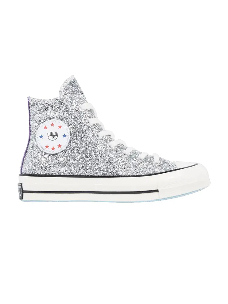 Кроссовки Converse Chiara x Wmns Chuck 70 High — изображение 1 из 1, серебристый фиолетовый