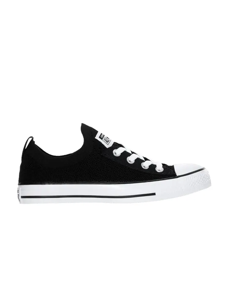 Кроссовки Converse Wmns Chuck Taylor All Star Shoreline Knit 'Black' — изображение 1 из 1, черный/белый/черный
