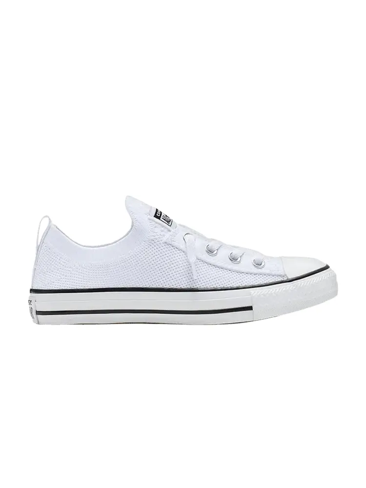 Кроссовки Converse Wmns Chuck Taylor All Star Shoreline Knit Slip-On 'White Black' — изображение 1 из 1, белый/черный/белый