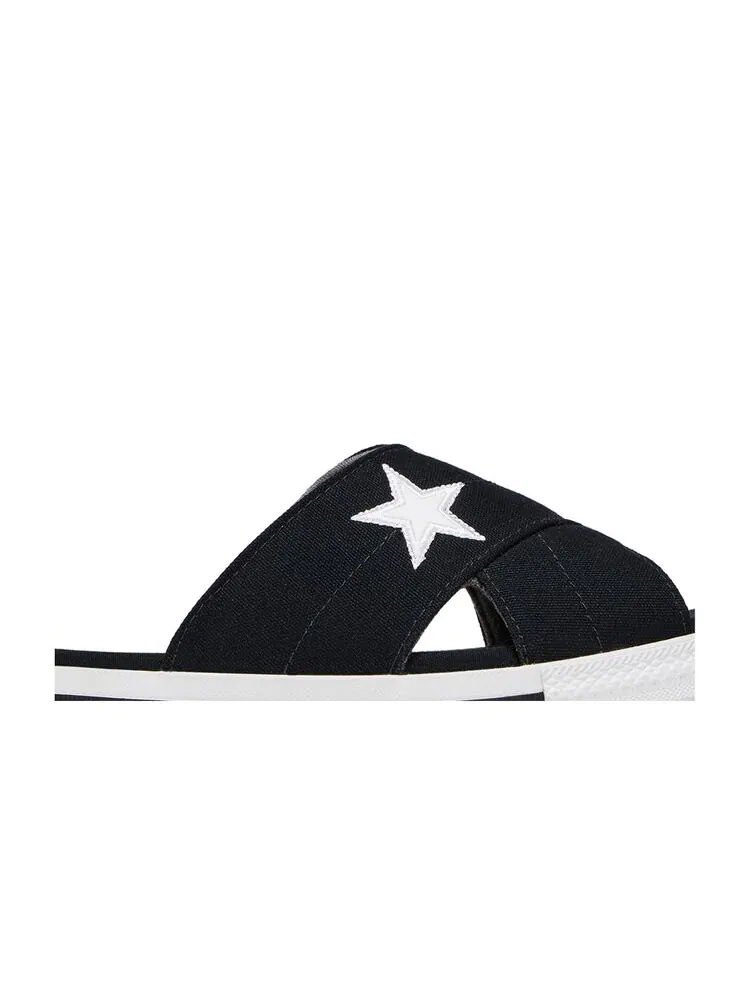 Кроссовки Converse Wmns One Star Slide 'Black' — изображение 2 из 4, черный