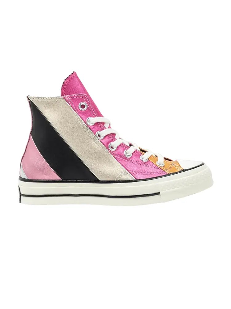 Кроссовки Converse Wmns Chuck 70 Hi 'Metallic Rainbow' — изображение 1 из 1, розовый//мульти