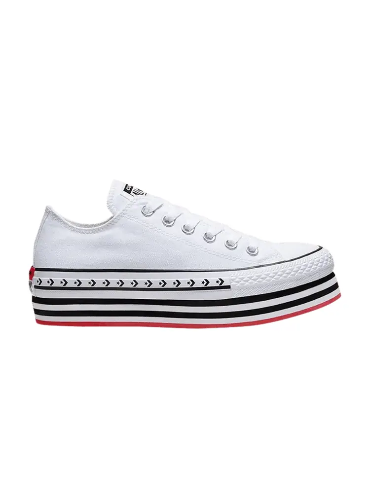 Кроссовки Converse Wmns Chuck Taylor All Star Platform Layer Low — изображение 1 из 1, белый
