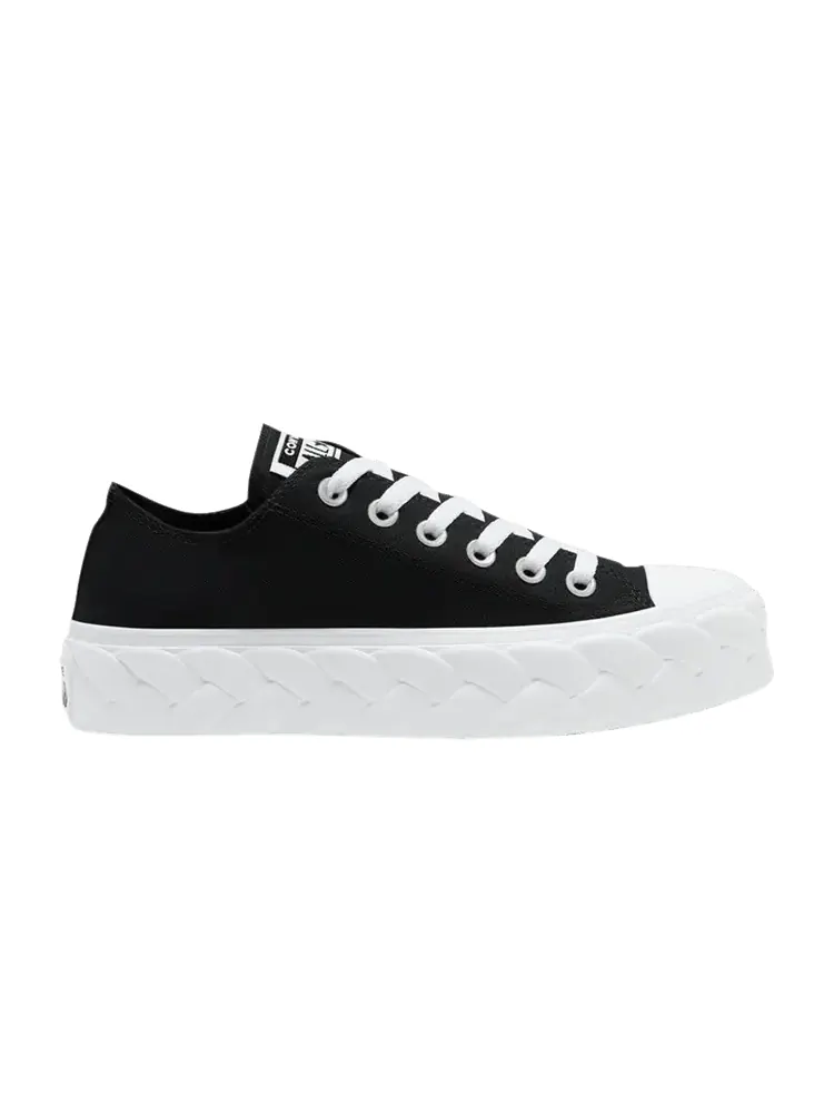 Кроссовки Converse Wmns Chuck Taylor All Star Low 'Runway Cable - Black' — изображение 1 из 1, черный/белый/белый