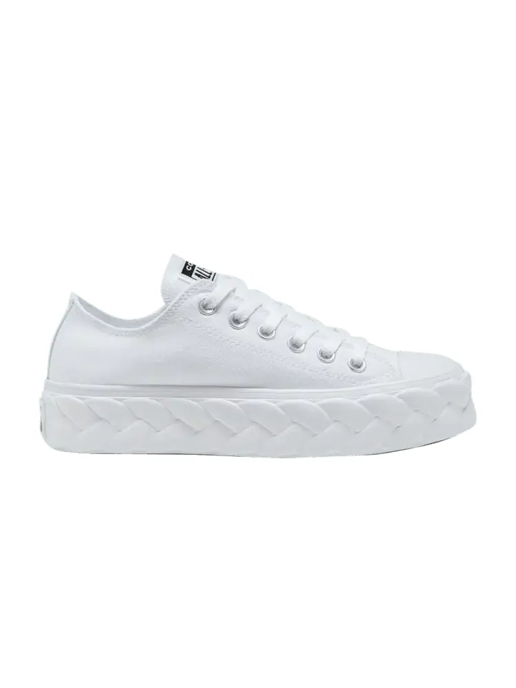 Кроссовки Converse Wmns Chuck Taylor All Star Low 'Runway Cable - White' — изображение 1 из 1, белый/черный/белый