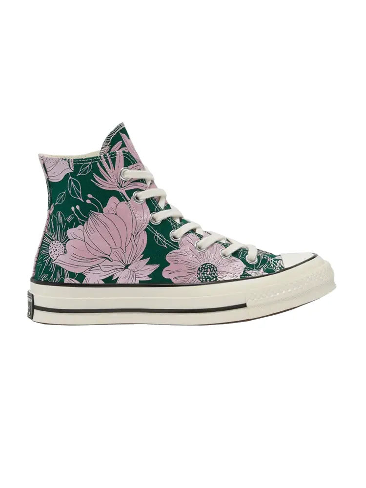 Кроссовки Converse Wmns Chuck 70 High 'Vintage Floral - Midnight Pink Glaze' — изображение 1 из 1, розовый