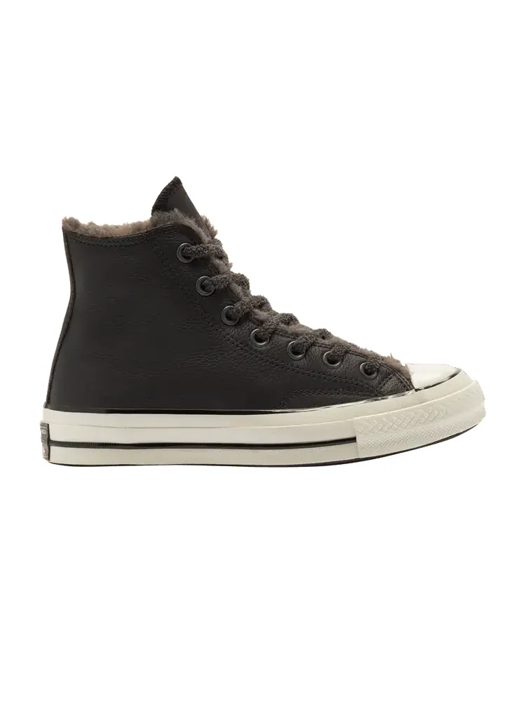 Кроссовки Converse Wmns Chuck 70 High 'Cozy Club - Almost Black' — изображение 1 из 1, черный//черный