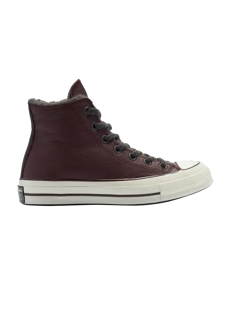 Кроссовки Converse Wmns Chuck 70 High 'Cozy Club - Black Currant' — изображение 1 из 1, черный/черный